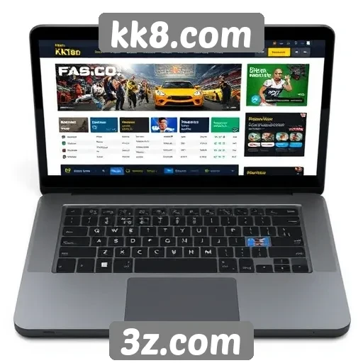 Navegação e usabilidade no site kk8.com