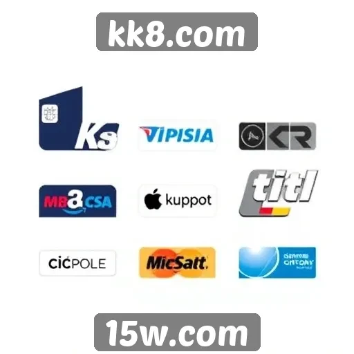 Opções de pagamento disponíveis em kk8.com