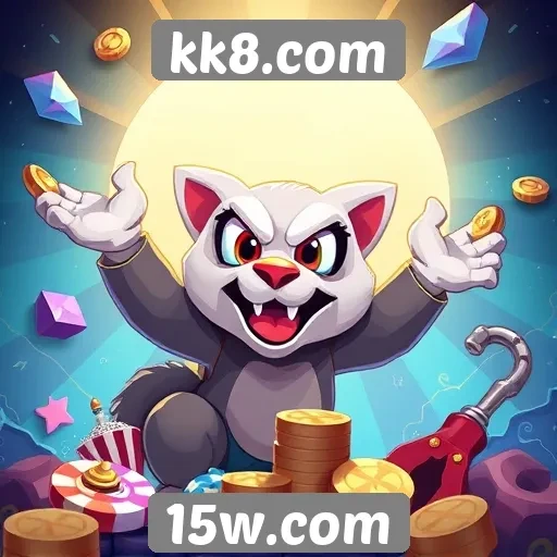 Variedade de jogos disponíveis no kk8.com
